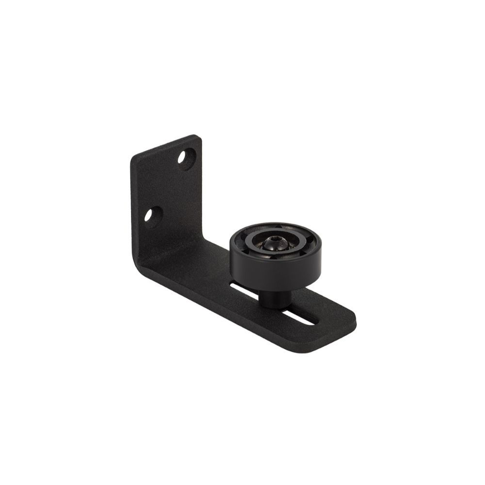 Sure-Loc Hardware BARN-RGD FBL Barn Track Roller Guide Wall Mounted in Flat Black